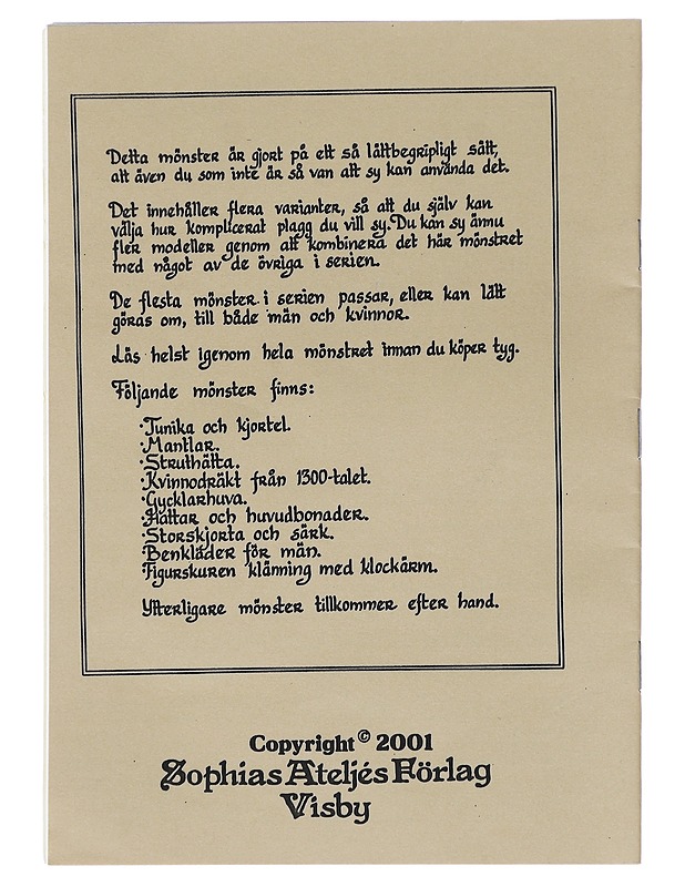 Gycklarhuva- Sophias Ateljes Förlag - Käsityökirjat - 10105511356 - 1