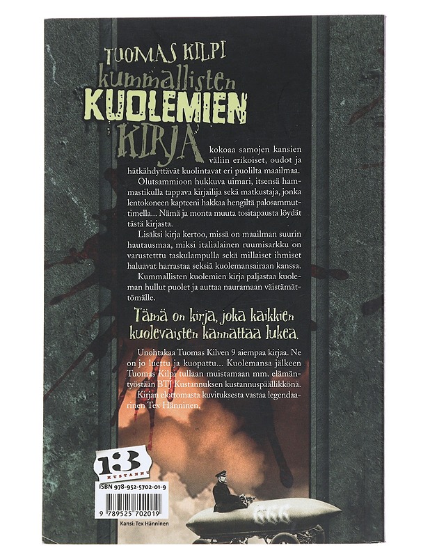Kummallisten kuolemien kirja - Tuomas Kilpi - Romaanit ja novellit - 10105511388 - 1