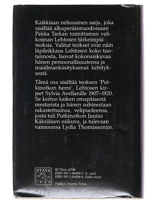 Valitut teokset : osa I - Lehtonen, Joel - Elämäkerrat ja muistelmat - 10105511405 - 1