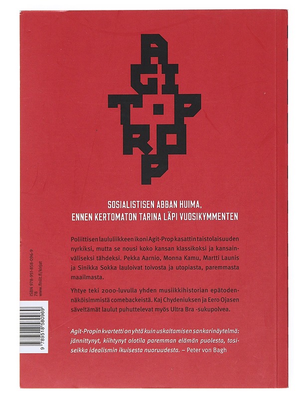Agit-Prop : lauluja utopiasta - Jouko Aaltonen - Musiikki- ja elokuvakirjat - 10105511436 - 1