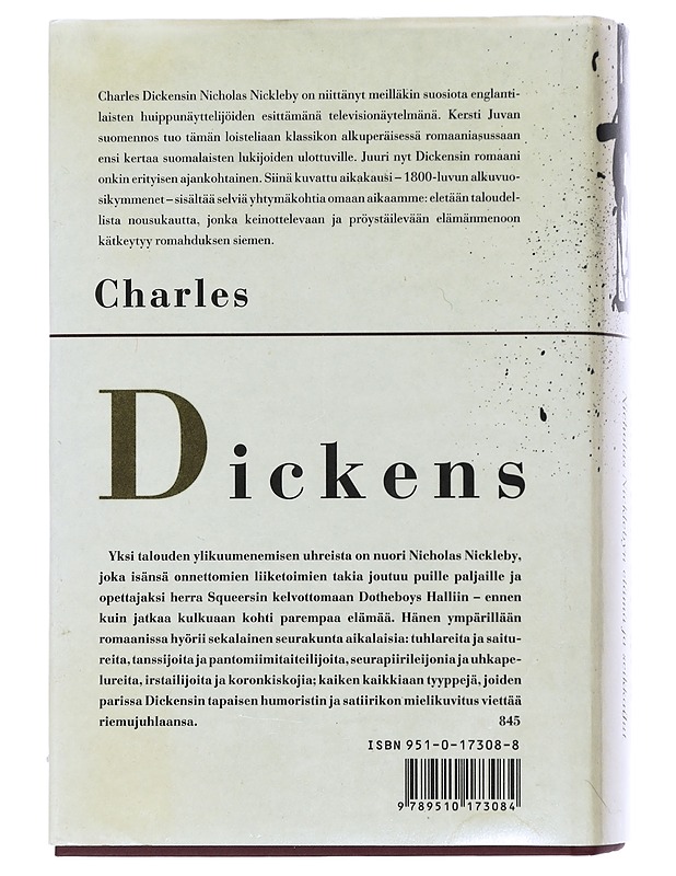 Nicholas Nicklebyn elämä ja seikkailut - Dickens,Charles - Romaanit ja novellit - 10105511485 - 1