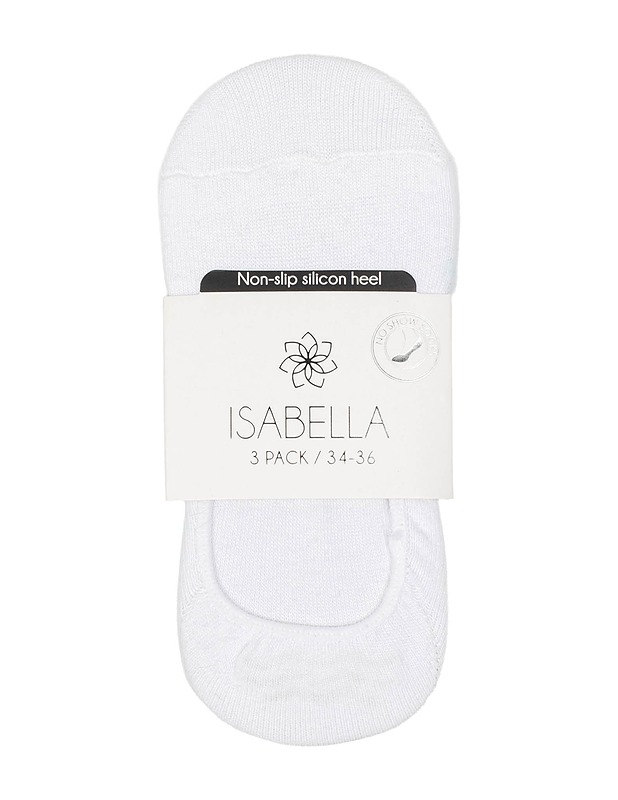 ISABELLA No Show sukat, 34-36, 3 kpl - Asusteet - 10105511559 - 0