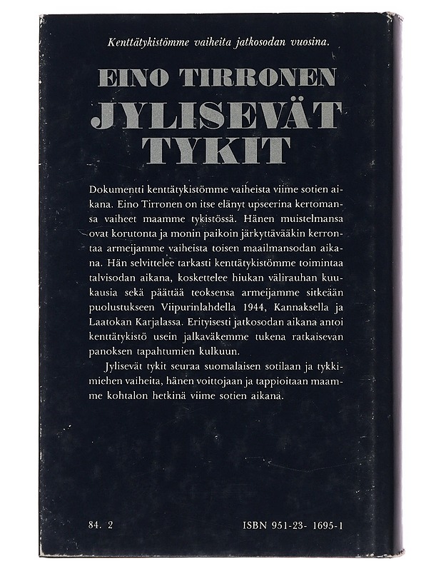Jylisevät tykit - Eino Tirronen - Elämäkerrat ja muistelmat - 10105511571 - 1