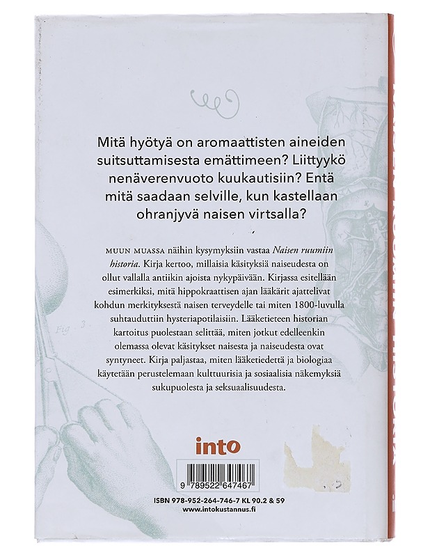 Naisen ruumiin historia - Ervo Vesterinen - Historiakirjat - 10105511575 - 1