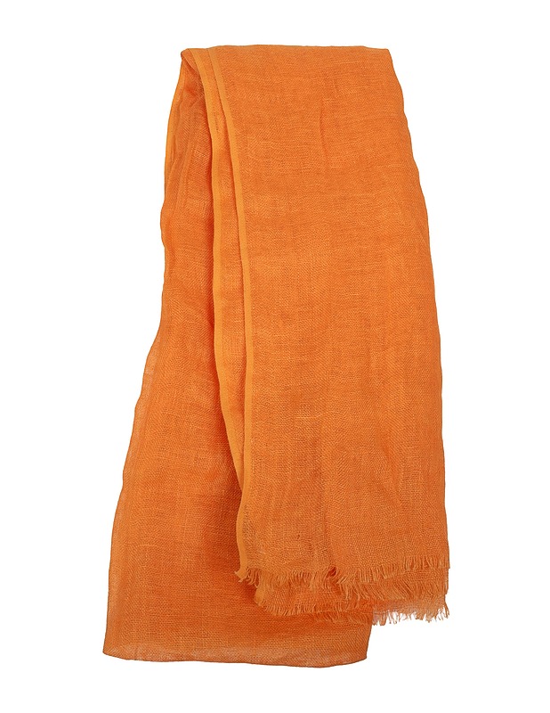 Oranssi pellavahuivi - Kaulahuivit - 10105511659 - 0