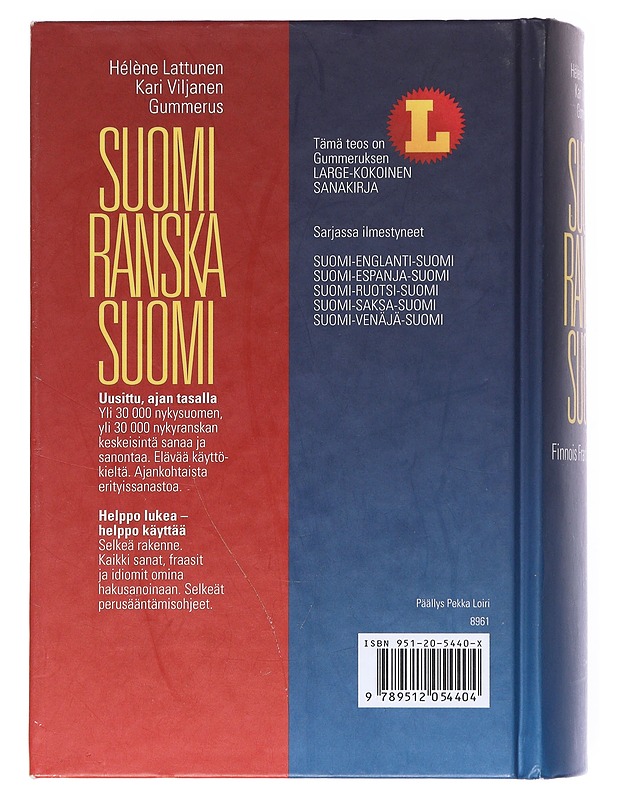 Suomi-ranska-suomi  - Lattunen, Hélène - Tietokirjat ja oppaat - 10105511765 - 1