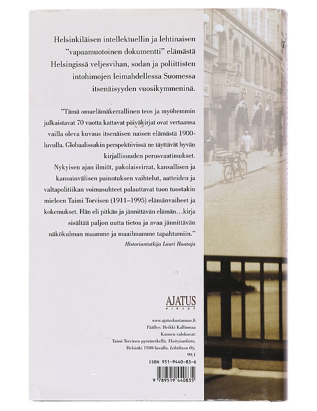 Eläviäkuvia Helsingistä - Taimi Torvinen - Romaanit ja novellit - 10105511804 - 1