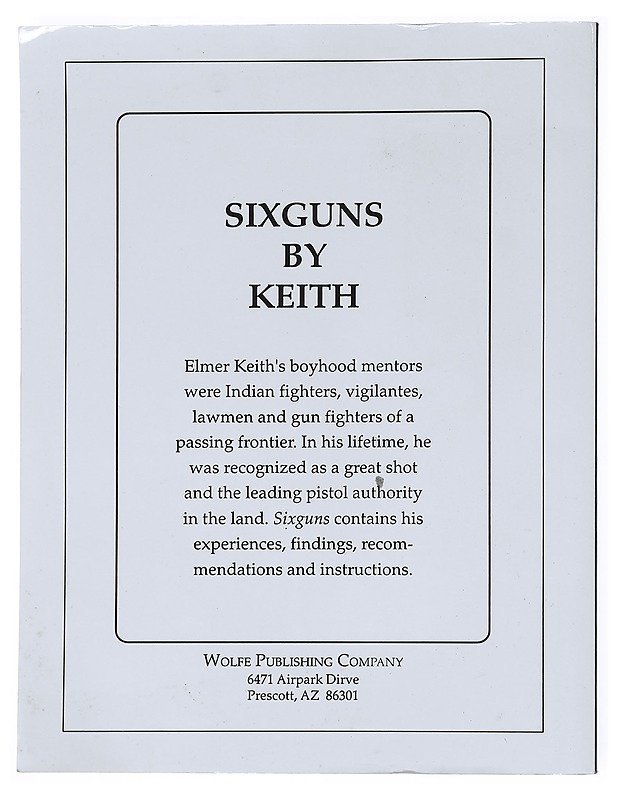 Sixguns by Keith - Elmer Keith - Tietokirjat ja oppaat - 10105511861 - 1