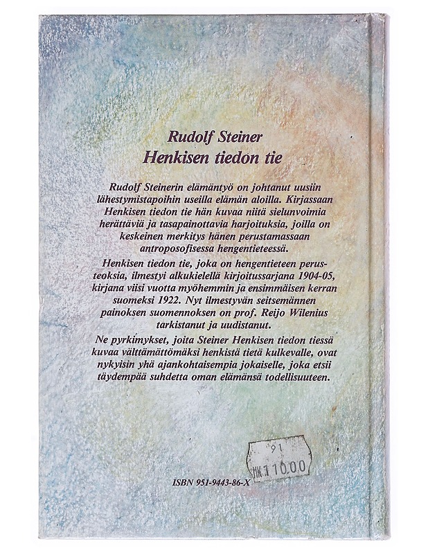 Henkisen tiedon tie - Rudolf Steiner - Hyvinvointikirjat - 10105511886 - 1