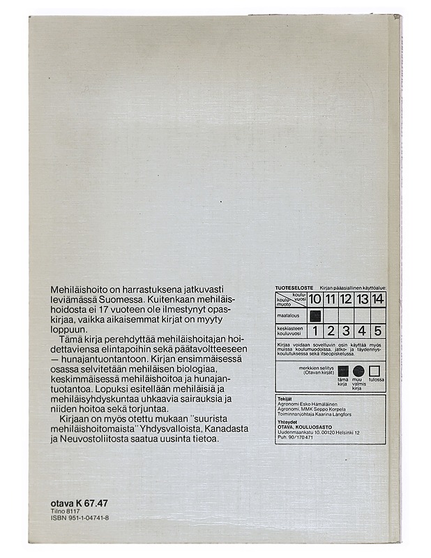 Mehiläishoitajan käsikirja - Hämäläinen, Esko - Tietokirjat ja oppaat - 10105511890 - 1