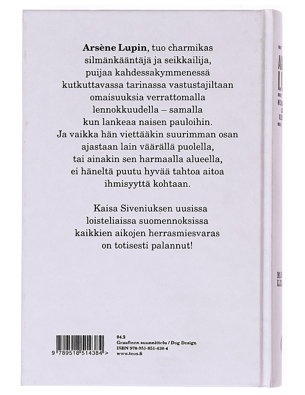 Arsène Lupin : mestarivarkaan kertomukset - Leblanc, Maurice - Jännitys ja dekkarit - 10105511893 - 1