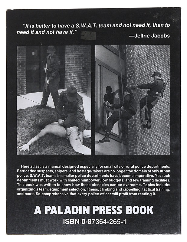 S.W.A.T. tactics - Jacobs, Jeffrie - Tietokirjat ja oppaat - 10105511978 - 1