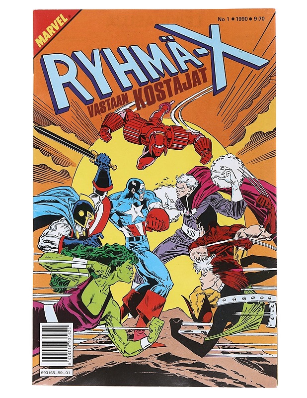 Ryhmä-X vastaan Kostajat 1/1990 - Sarjakuvat - 10105512003 - 0