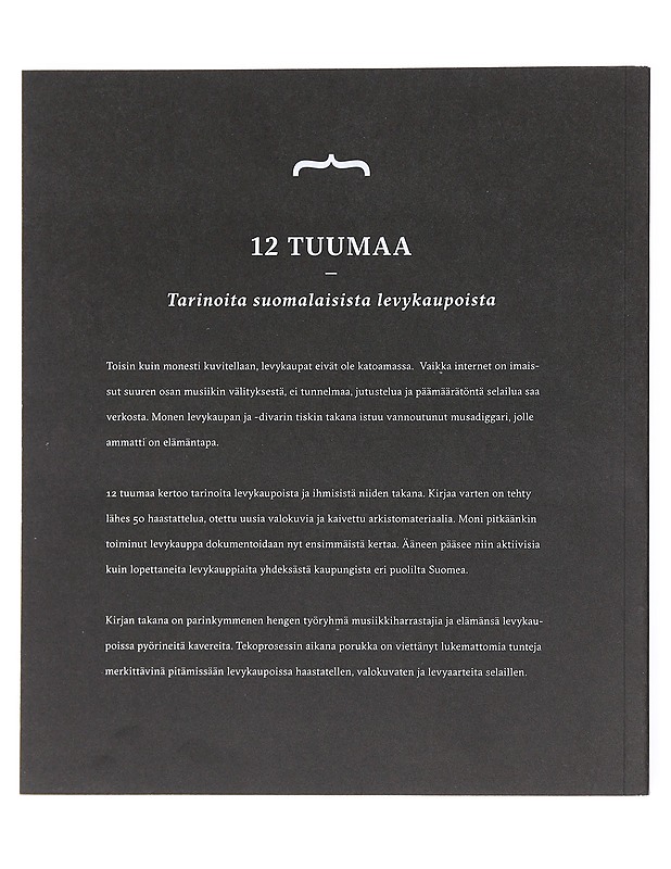 12 tuumaa : tarinoita suomalaisista levykaupoista - Gehlen, Jesse - Elämäkerrat ja muistelmat - 10105512021 - 1