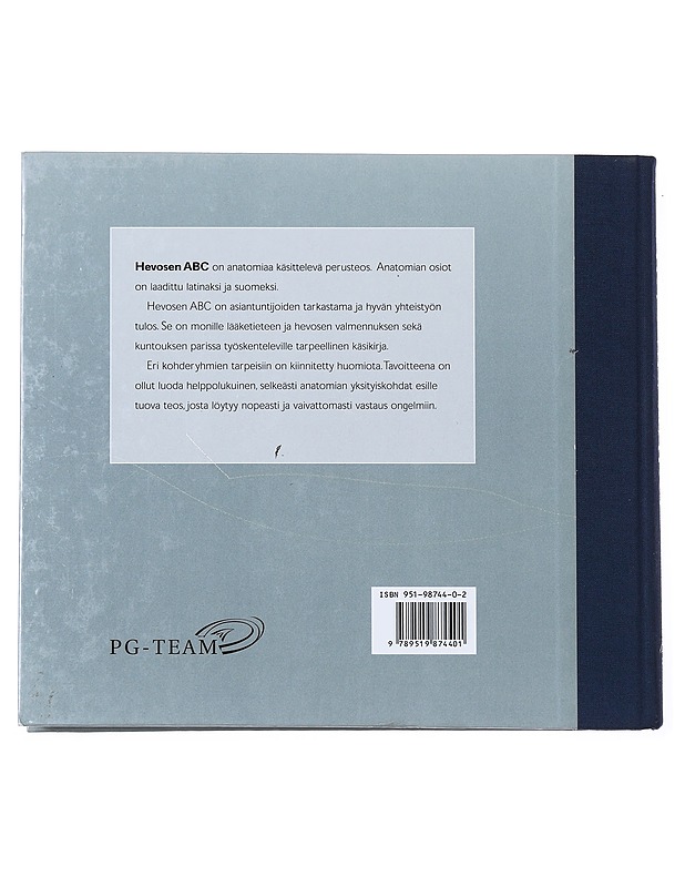 Hevosen ABC : anatomia, tutkimus, kuntoutus - Pauli Grönberg - Tietokirjat ja oppaat - 10105512120 - 1