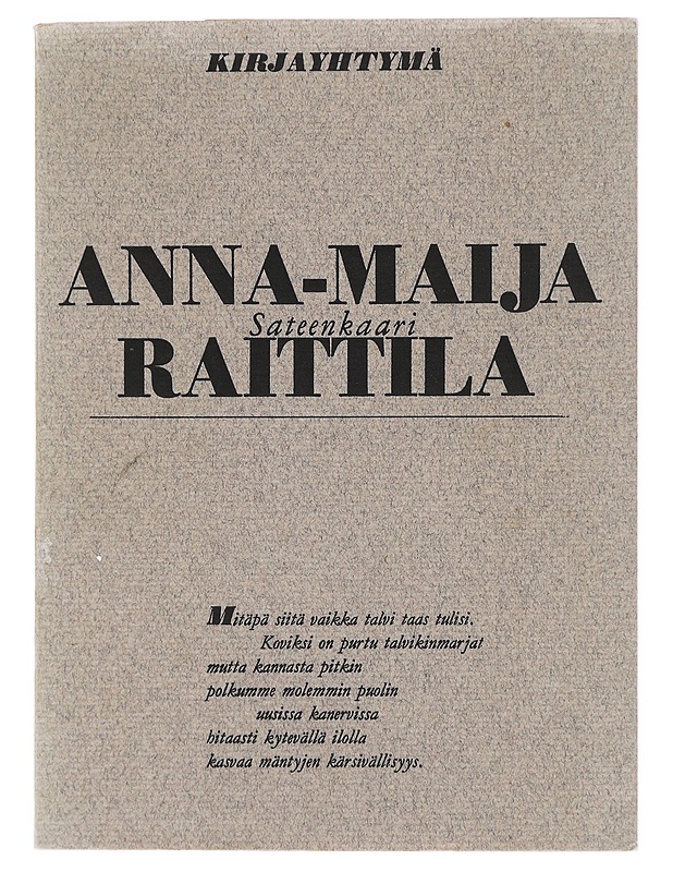 Sateenkaari - Raittila, Anna-Maija - Runot ja näytelmät - 10105512203 - 0