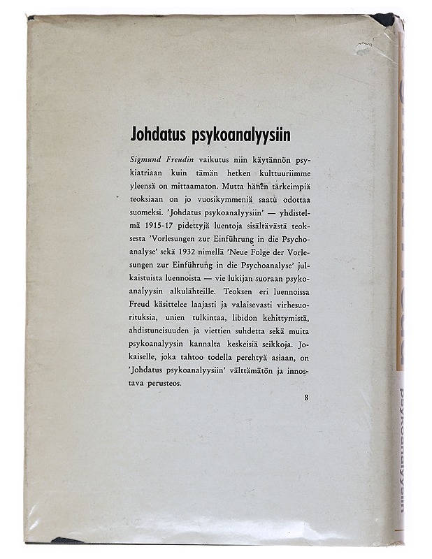 Johdatus psykoanalyysiin - Freud , Sigmund  - Tietokirjat - 10105512204 - 1