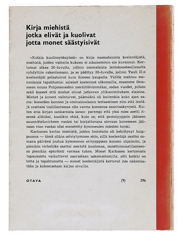 Kotkia kuolin syöksyissä - Joppe Karhunen - Historiakirjat - 10105512294 - 1