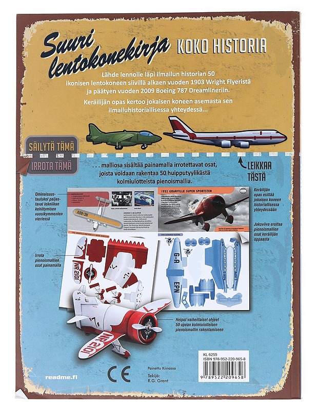 Suuri lentokonekirja : koko historia - Grant, R. G. - Historiakirjat - 10105512325 - 1
