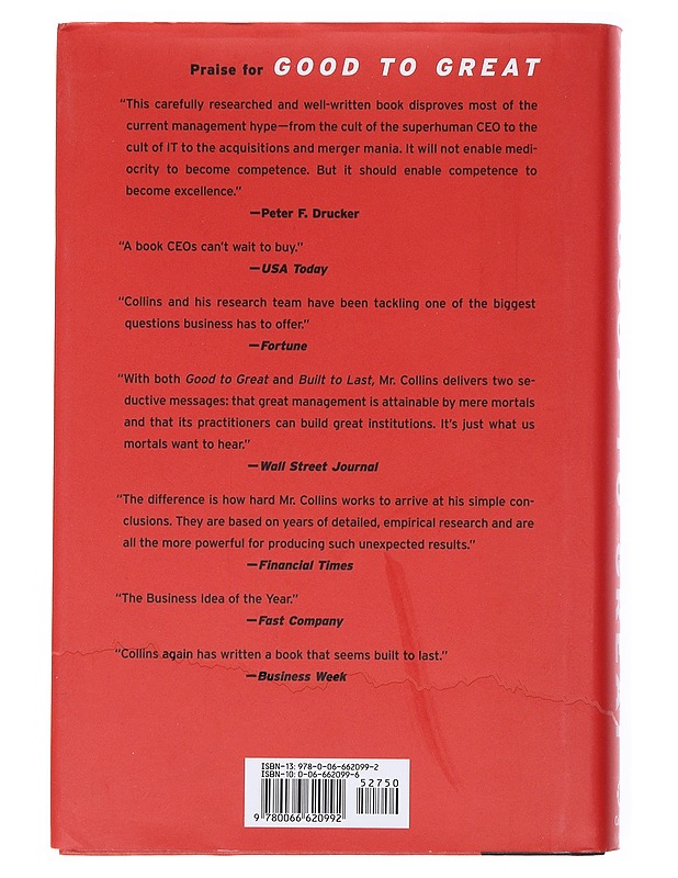 Good to great : why companies make the leap - and others don't - Jim Collins - Tietokirjat ja oppaat - 10105512364 - 1