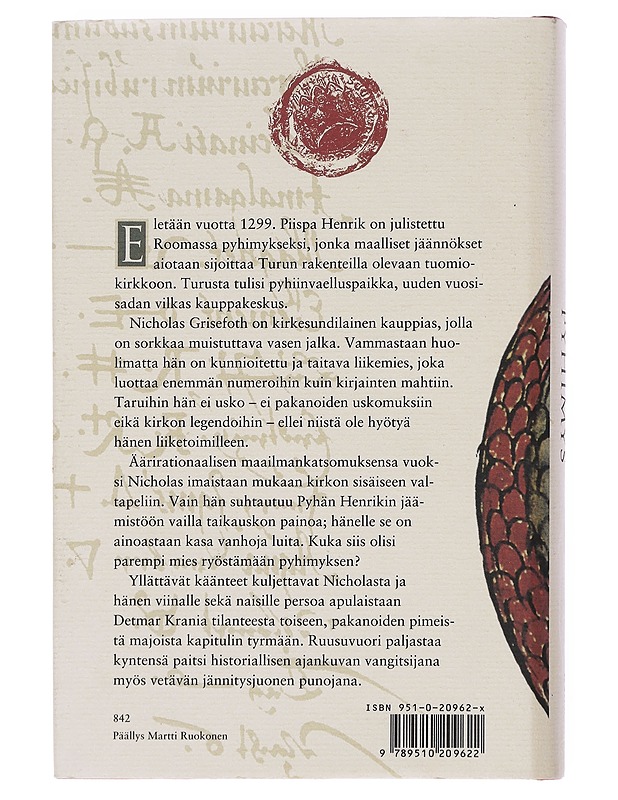 Ryöstetty pyhimys - Juha Ruusuvuori - Romaanit ja novellit - 10105512406 - 1