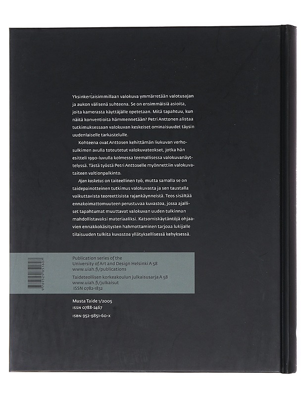 Ajan kosketus: Aikasarjavalokuva teoksina ja teoriana - Petri Anttonen - Tietokirjat ja oppaat - 10105512423 - 1