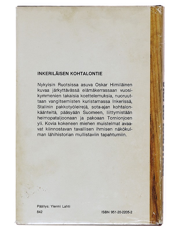 Vieras isänmaa : inkeriläisen kohtalontie - Oskar Himiläinen - Elämäkerrat ja muistelmat - 10105512431 - 1