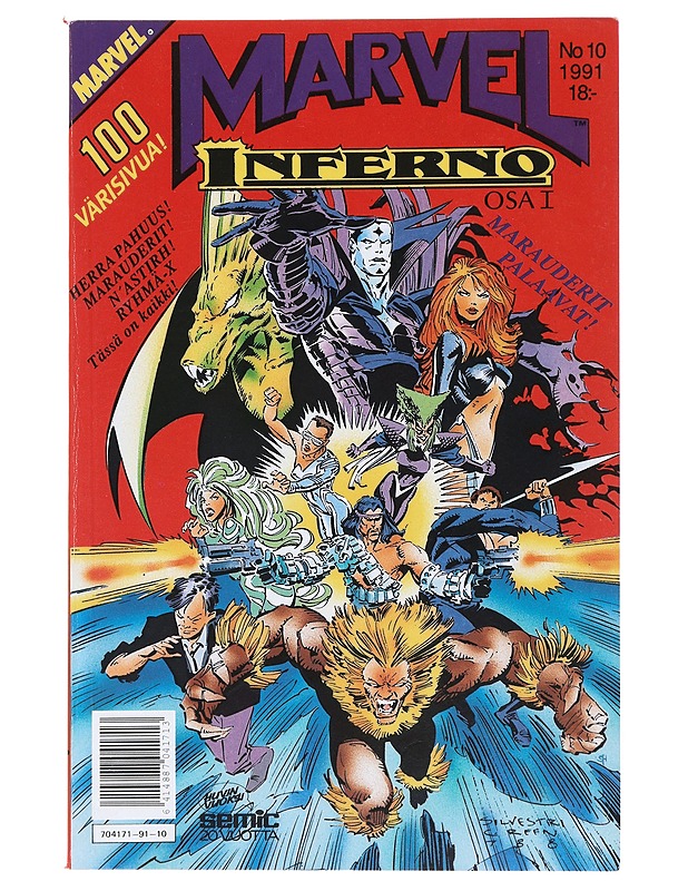 Marvel 10/91 - Inferno - Sarjakuvat - 10105512572 - 0