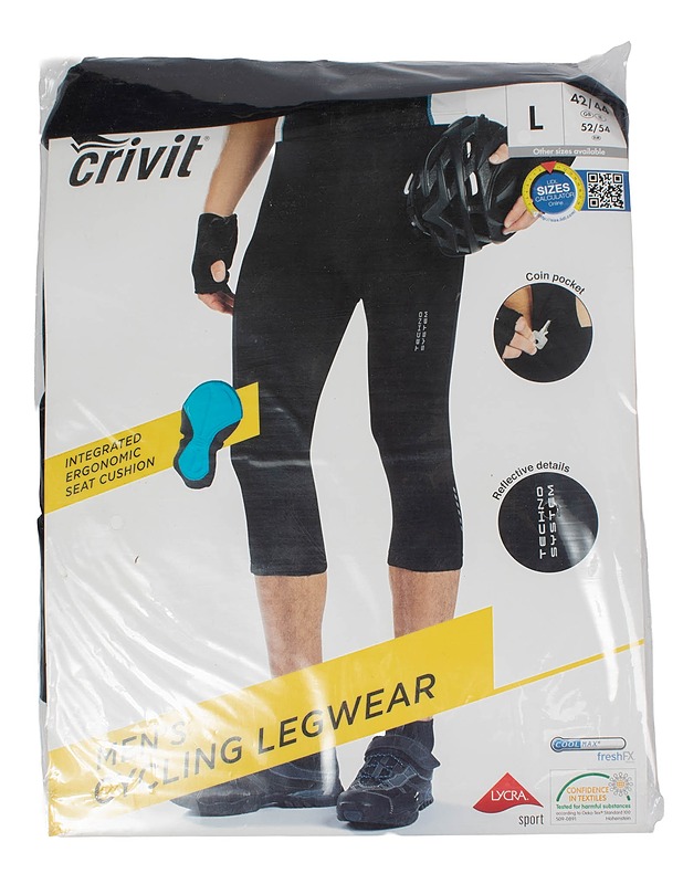 CRIVIT Miesten Pyöräilyhousut, L/52-54 - Asusteet - 10105512582 - 0
