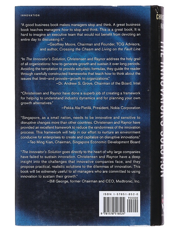 The innovator's solution : creating and sustaining succesful growth - Christensen, Clayton M. - Historiakirjat - 10105512638 - 1