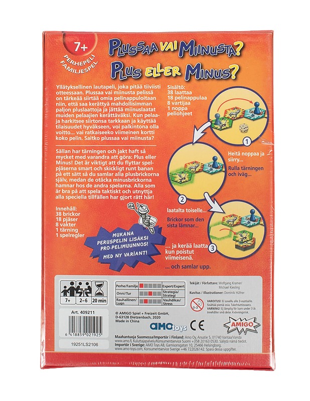 AMIGO Plussaa vai miinusta? lautapeli - Lautapelit - 10105512678 - 1