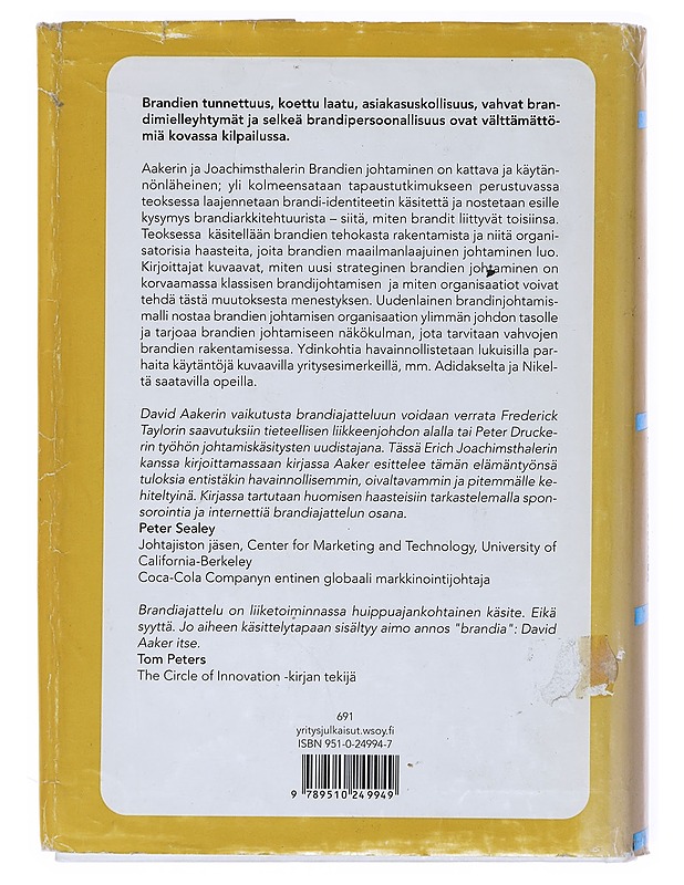 Brandien johtaminen - Aaker, David A. - Tietokirjat ja oppaat - 10105512849 - 1