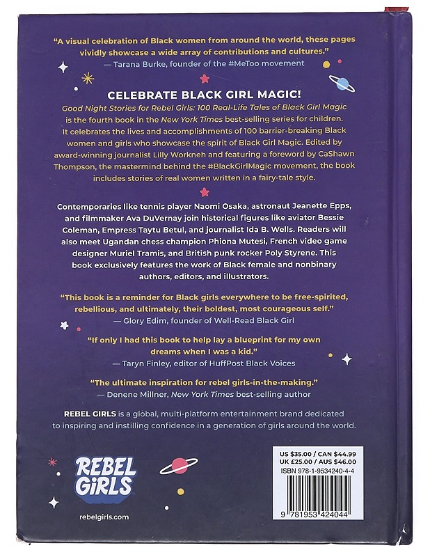 Good night stories for rebel girls : 100 real-life tales of black girl magic - Odero, Diana - Lastenkirjat - 10105512865 - 1