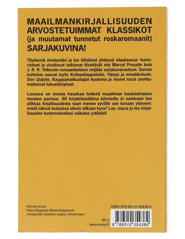 90 kirjaklassikkoa kiireisille - Lange, Henrik - Sarjakuvat - 10105513017 - 1