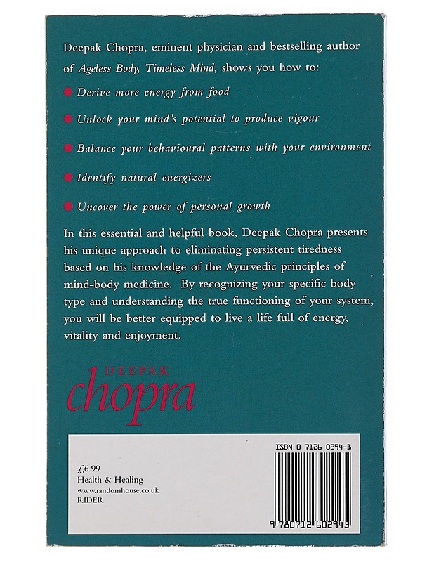Boundless Energy - Dr Deepak Chopra - Tietokirjat ja oppaat - 10105513051 - 1