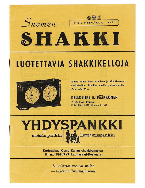 Suomen Shakki 3 / 68 - Harrastekirjat - 10105513086 - 0