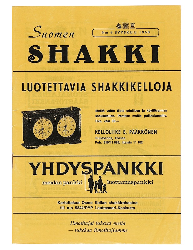 Suomen Shakki 4 / 68 - Harrastekirjat - 10105513092 - 0