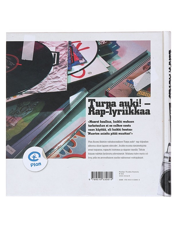 Turpa auki! : rap-lyriikkaa - Musiikki- ja elokuvakirjat - 10105513118 - 1