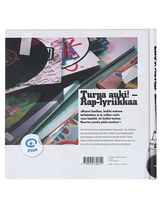 Turpa auki! : rap-lyriikkaa - Musiikki- ja elokuvakirjat - 10105513123 - 1