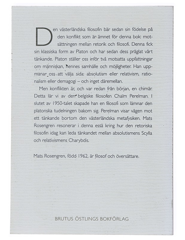 Psychagogia - konsten att leda själar - Mats Rosengren - Historiakirjat - 10105513143 - 1