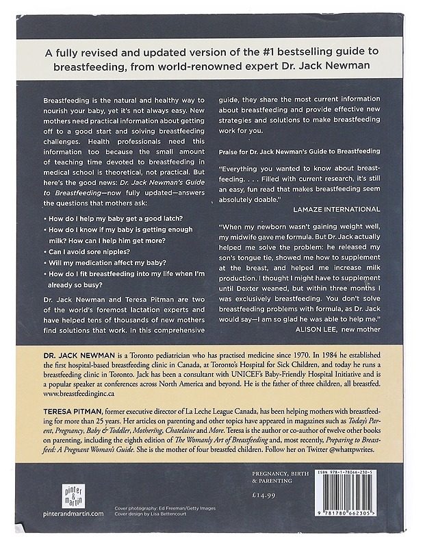 Dr. Jack Newman's guide to breastfeeding : revised edition - Newman, Jack - Tietokirjat ja oppaat - 10105513172 - 1