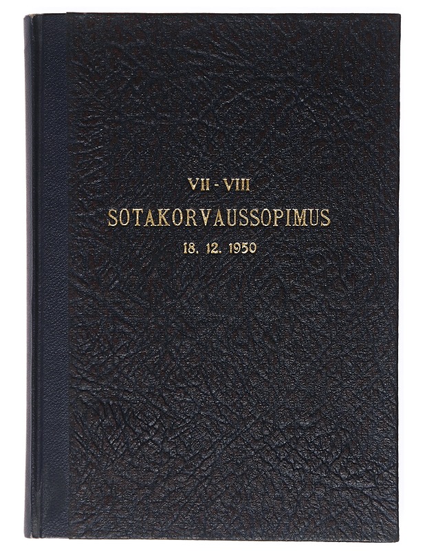 VII - VIII Sotakorvaussopimus 18.12.1950 - Historiakirjat - 10105513186 - 0