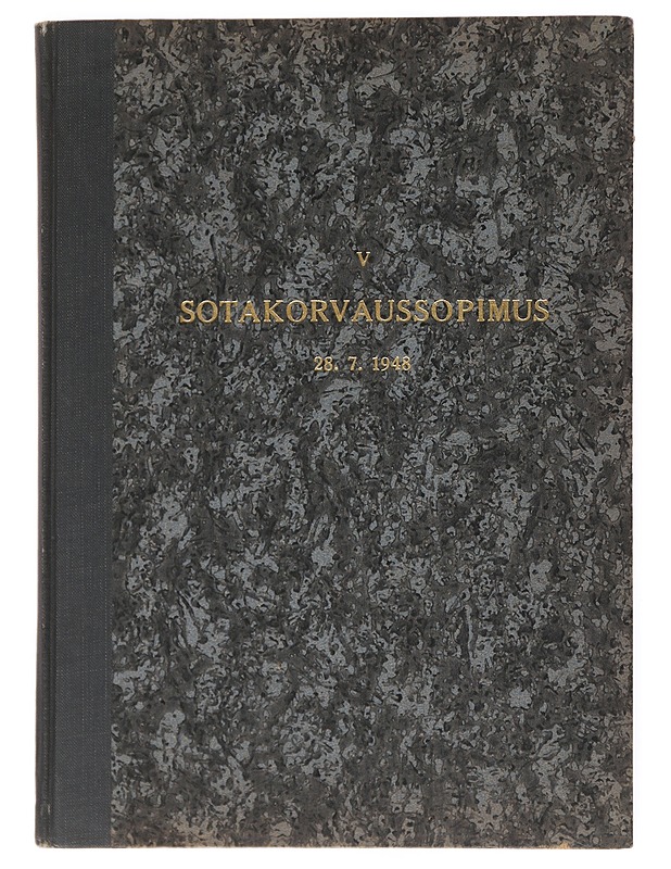 V sotakorvaussopimus 28.7.1948 - Historiakirjat - 10105513196 - 0