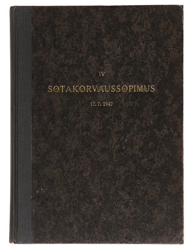 IV sotakorvaussopimus 17.7.1947 - Historiakirjat - 10105513223 - 0
