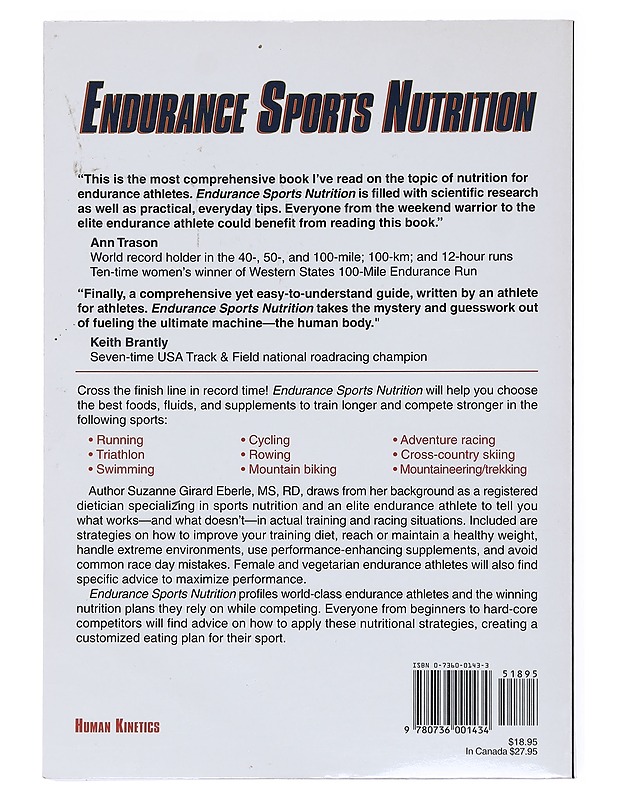 Endurance Sports Nutrition - Suzanne Girard Eberle - Tietokirjat ja oppaat - 10105513260 - 1