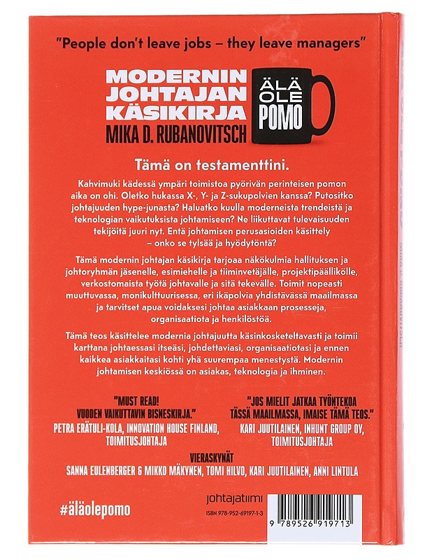 Modernin johtajan käsikirja - Mika D. Rubanovitsch - Tietokirjat ja oppaat - 10105513278 - 1