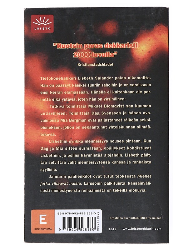 Tyttö joka leikki tulella - Larsson, Stieg - Jännitys ja dekkarit - 10105513369 - 1