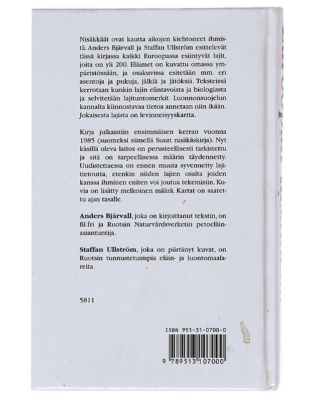 Euroopan nisäkkäät - Bjärvall, Anders - Tietokirjat ja oppaat - 10105513394 - 1