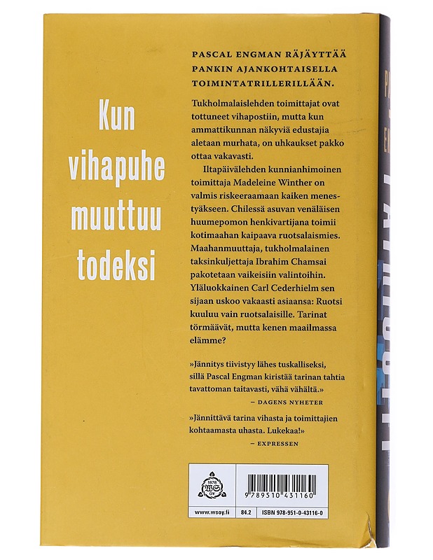 Patriootit - Engman, Pascal - Jännitys ja dekkarit - 10105513462 - 1