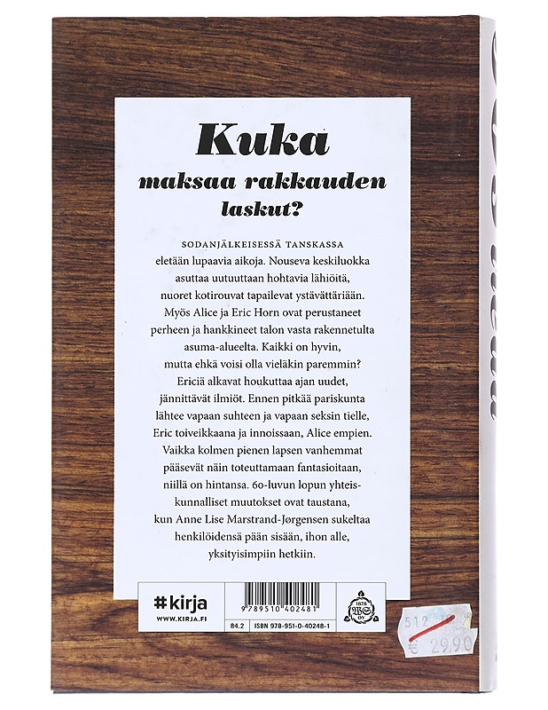 Jos ei tiedä - Marstrand-Jörgensen, Anne Lise - Romaanit ja novellit - 10105513466 - 1